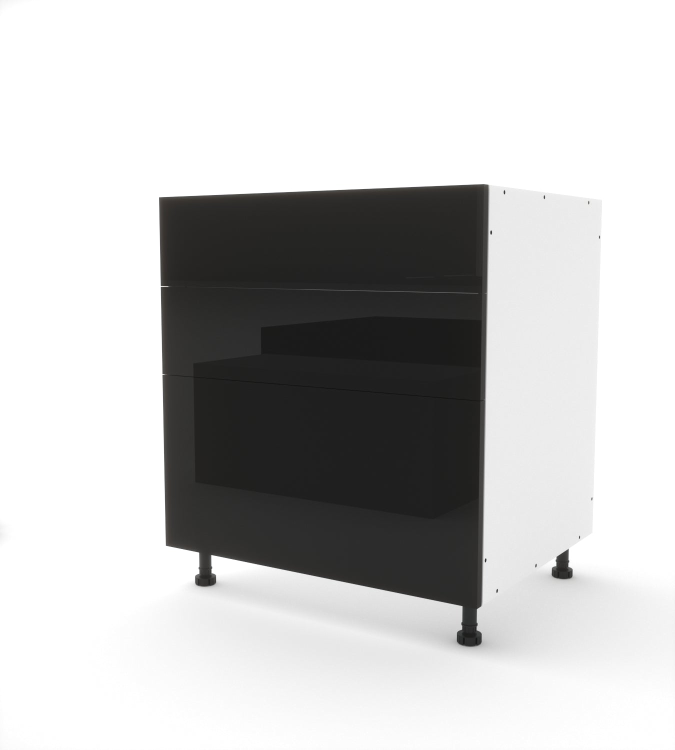 B3D.30 (Base Cabinet with 2 Equal Top Drawers and a Deep Drawer)