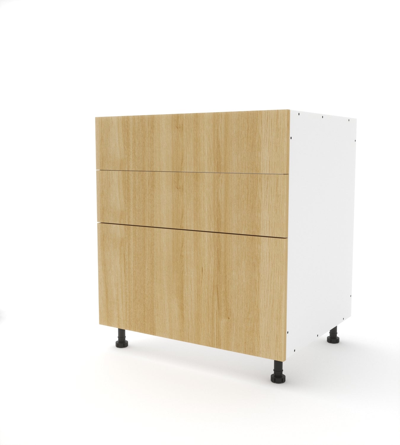 B3D.30 (Base Cabinet with 2 Equal Top Drawers and a Deep Drawer)