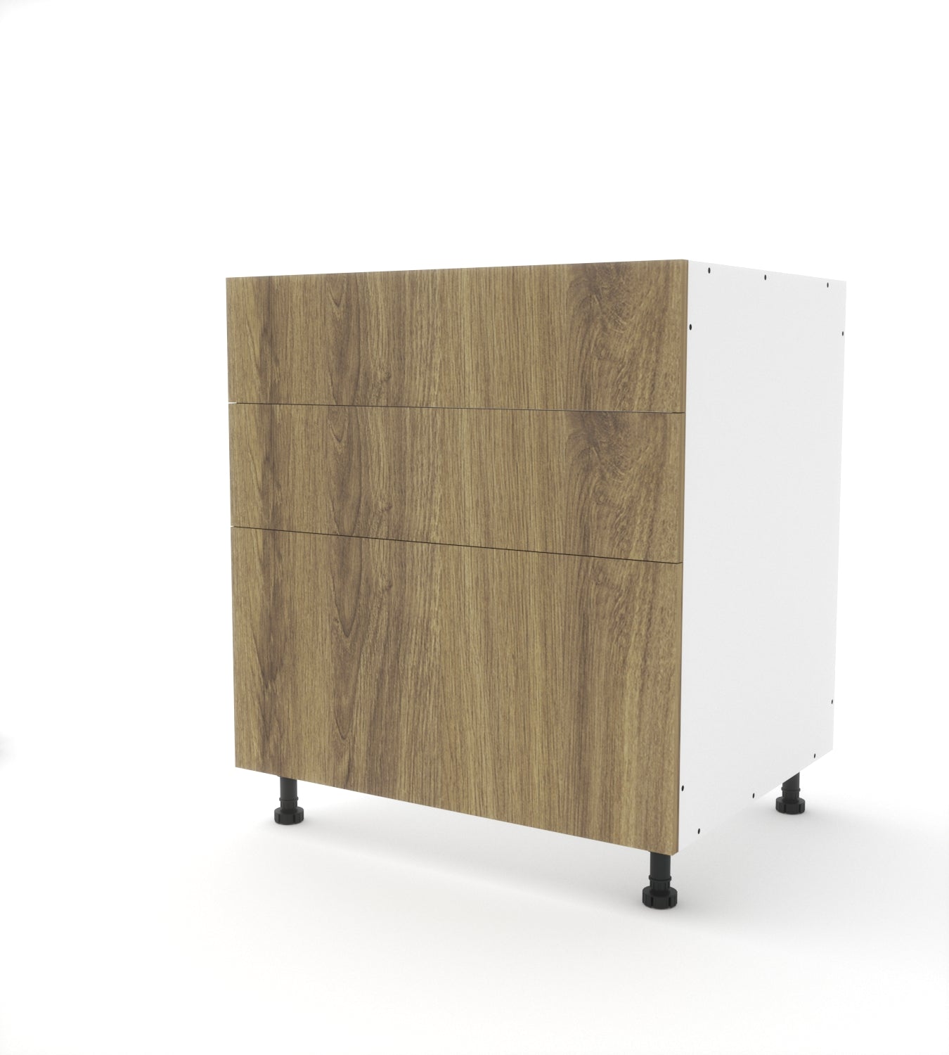 B3D.24 (Base Cabinet with 2 Equal Top Drawers and a Deep Drawer)