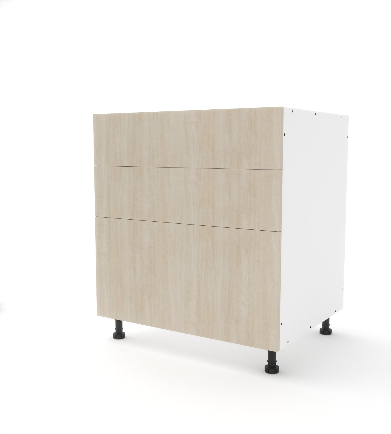 B3D.30 (Base Cabinet with 2 Equal Top Drawers and a Deep Drawer)