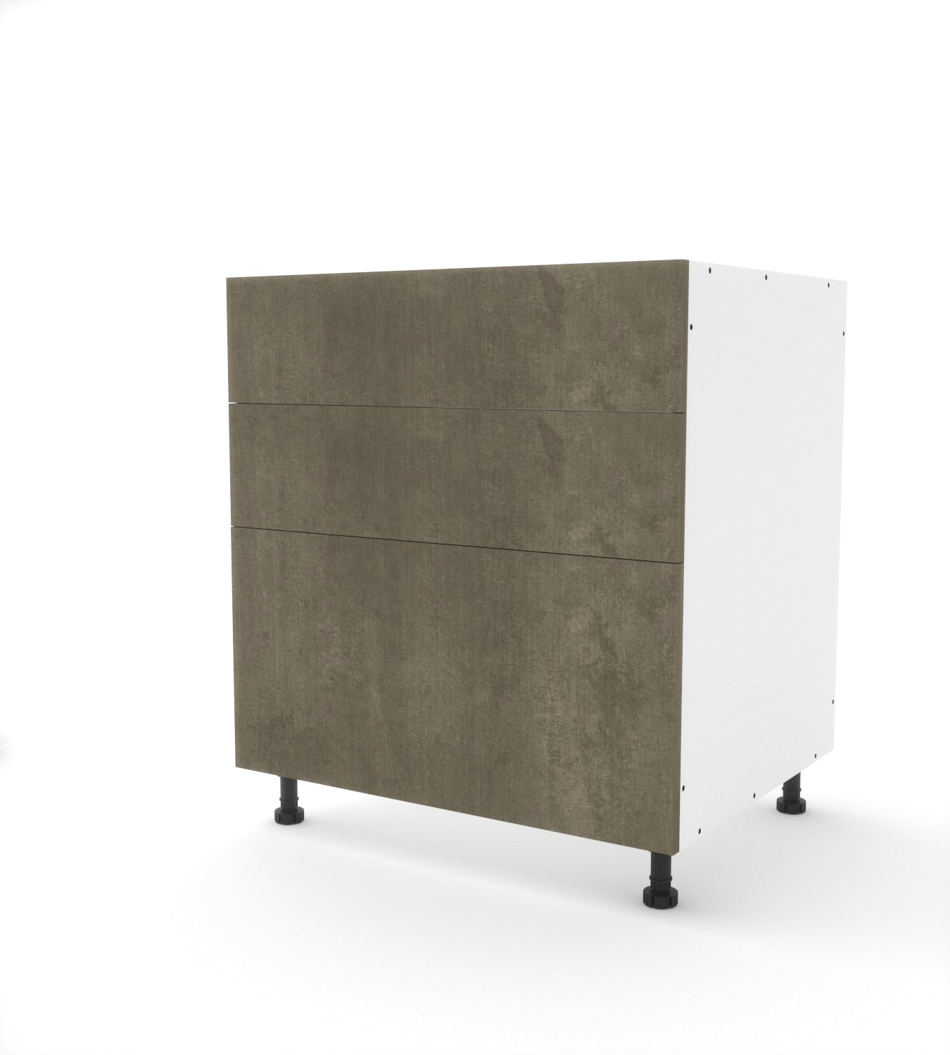 B3D.24 (Base Cabinet with 2 Equal Top Drawers and a Deep Drawer)