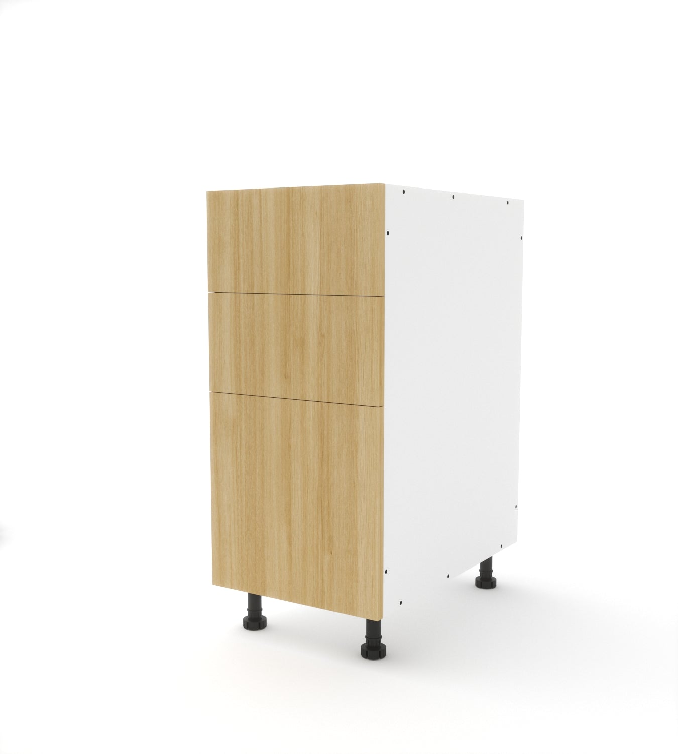 B3D.18 (Base Cabinet with 2 Equal Top Drawers and a Deep Drawer)