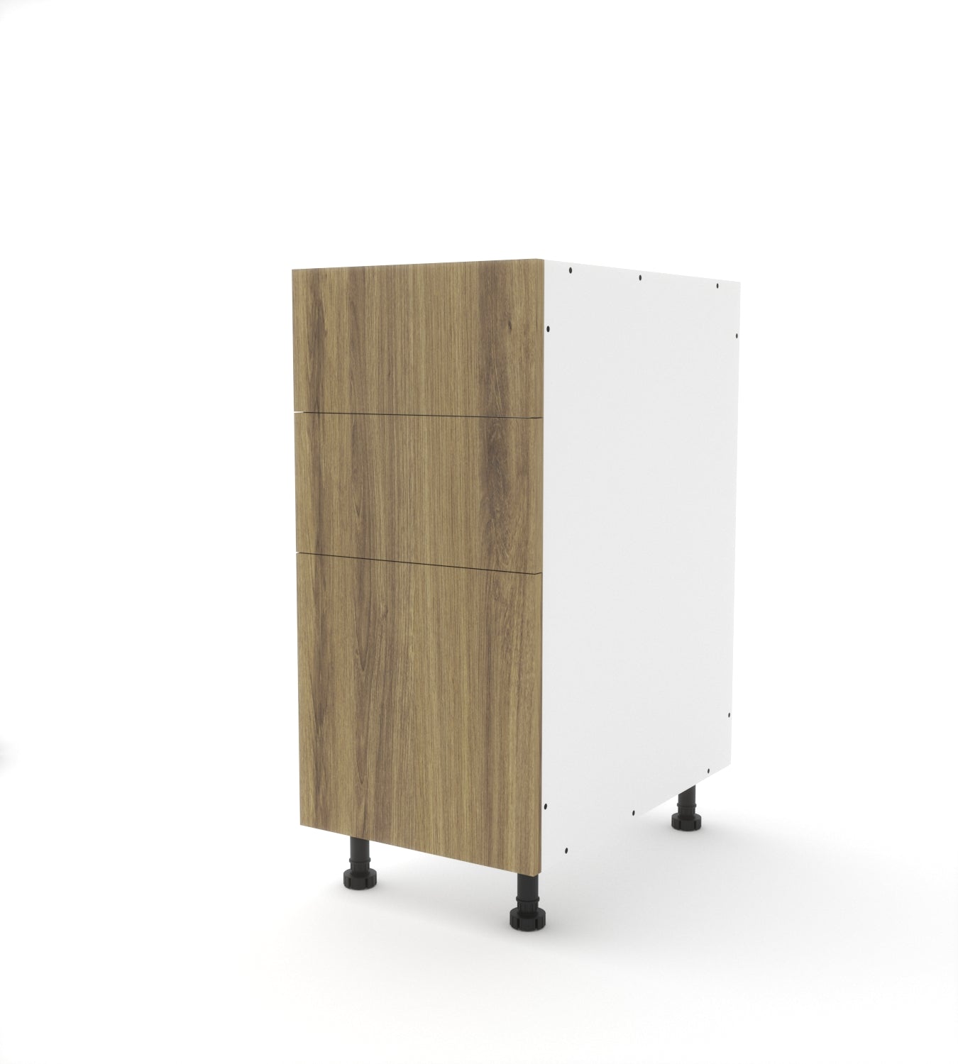 B3D.18 (Base Cabinet with 2 Equal Top Drawers and a Deep Drawer)